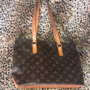 Auth Louis Vuitton Cabas Piano Monogram Tote Med.